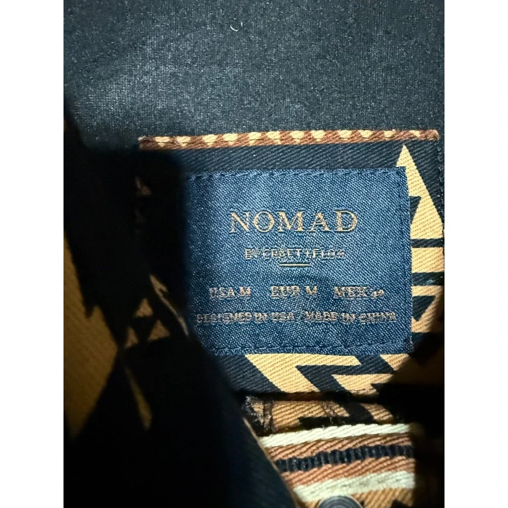 Nomad Aztec Twill Shacket Men's Medium Tobacco Black Western